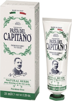 Tandpasta Pasta del Capitano Natural Herbs Toothpaste 25 ml