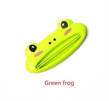 Tandpasta Squeezer Koreaanse Creatieve Cartoon Handleiding Tandpasta Knijper Lui Cosmetische Gezichtsreiniger Knijper groen kikker