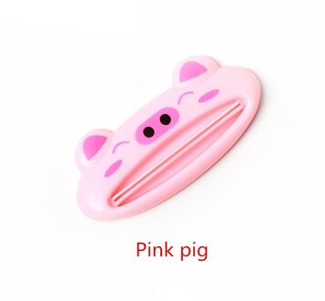 Tandpasta Squeezer Koreaanse Creatieve Cartoon Handleiding Tandpasta Knijper Lui Cosmetische Gezichtsreiniger Knijper roze varken