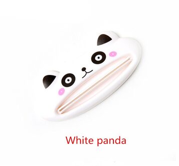Tandpasta Squeezer Koreaanse Creatieve Cartoon Handleiding Tandpasta Knijper Lui Cosmetische Gezichtsreiniger Knijper wit panda