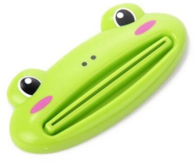 Tandpasta Squeezers Cartoon Tandpasta Extruder Squeezer Cleanser Squeezer Dispenser Rolling Holder Badkamer Accessoires kikker