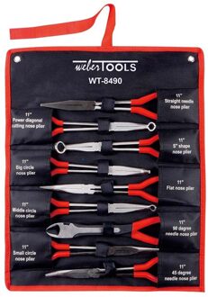 Tangen set lange uitvoering 9-delig WT8490