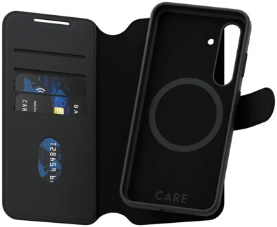Tango 2 in 1 Wallet Case MagSafe voor de Samsung Galaxy S24 Plus - Black Zwart