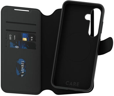 Tango 2 in 1 Wallet Case MagSafe voor de Samsung Galaxy S25 - Black Zwart