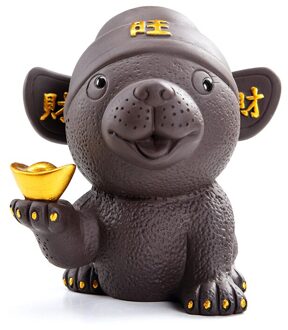 TANGPIN paarse klei thee huisdier leuke hond zisha thee play handgemaakte chinese kung fu thee set decoratie stijl B