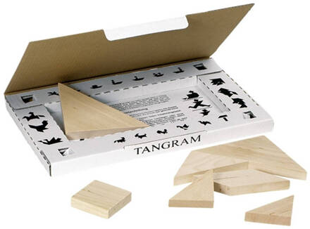 Tangram hout: 7-delig