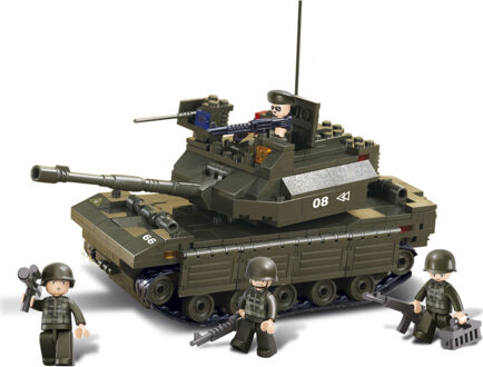 Tank Met 5 Poppetjes - Constructiespeelgoed Multikleur