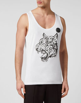 Tanktop Tiger Wit/Zwart