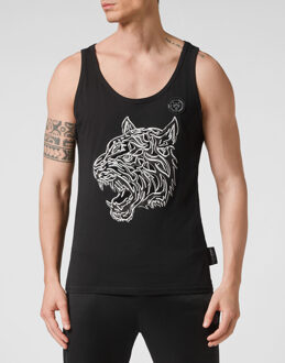 Tanktop Tiger Zwart - 2XL