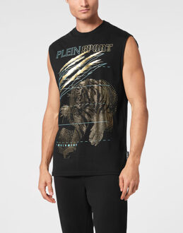 Tanktop Tiger Zwart/goud