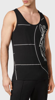 Tanktop Tiger Zwart/wit