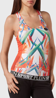 Tanktop Wit/Multi - M