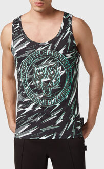 Tanktop Zwart/Groen