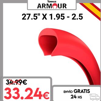 Tannus Armour 27,5 "X 1,95'' Een 2,5 ''| Semi-Mousse Anti-Lek