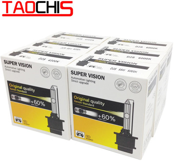 TAOCHIS AC 12V 35W D2S D2R HID Xenon Lamp D1S D1R Car Headlight D3S D3R Single Beam Auto Light D4S D4R replacement bulbs