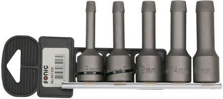 Tap-eind uitdraaiset 1/2", 5-dlg. 801305