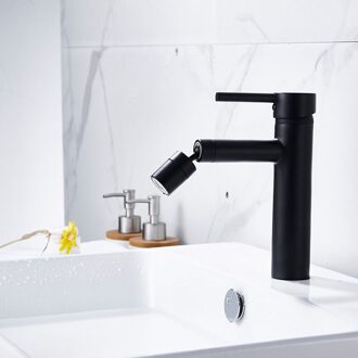 Tap Mxier Zwarte Wastafel Kraan Messing Moderne Badkamer Wastafel Kranen Chrome Badrandcombinaties Water Tap Enkele Handgreep Wastafel Kranen kit