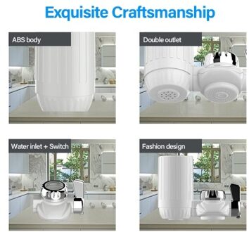 Tap Water Filter Water Faucet Filtration Faucet Water Filter for Home Kitchen Standard Faucet