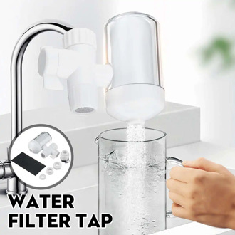 Tap Water Purifier Kitchen Faucet Washable Ceramic Percolator Mini Water Filter Filtro Rust Bacteria Removal Replacement Filter