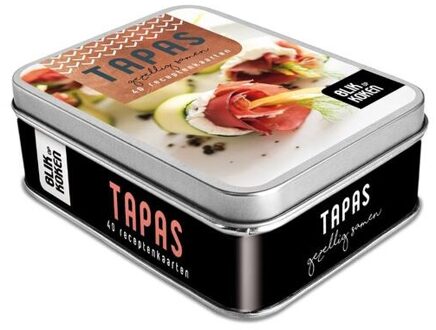 Tapas. Blik met 40 receptenkaarten.