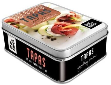 Tapas. Blik met 40 receptenkaarten.