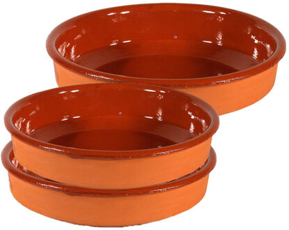 Tapas borden/ovenschalen set Sevilla - 3x - 21 en 26 cm