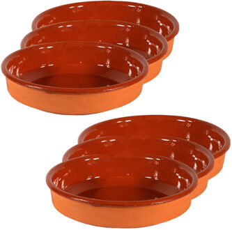 Tapas borden / ovenschalen Sevilla - set 6x - 21 cm en 18 cm