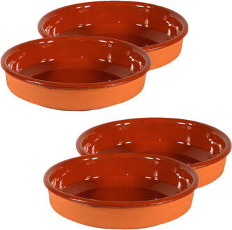 Tapas borden/ovenschalen Sevilla - set van 4x - 21 cm en 18 cm