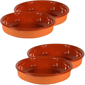 Tapas borden / schalen Sevilla - set 4x - 24 cm en 21 cm