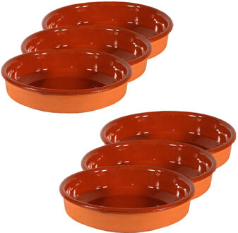 Tapas borden / schalen Sevilla - set 6x - 24 cm en 21 cm