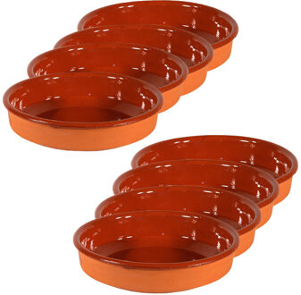 Tapas borden / schalen Sevilla - set 8x - 24 cm en 21 cm