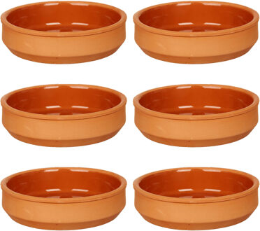 Tapas / Creme brulee schaaltjes - 16x stuks - terracotta/bruin - 16 x 4 cm - Hapjes