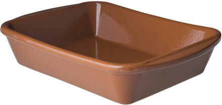 Tapas schaal terracotta - 18 x 14 x 4,5 cm - 0,5 liter - ovenbestendig - Ovenschalen - Tapas schaal