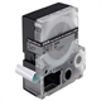 Tape 24 Mm, Zwart Op Mat Zilver