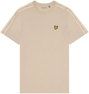 Tape Casual T-shirt Heren XS Beige