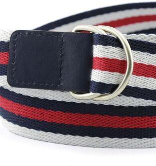 Tape Riem Streep Rood Navy - Blauw