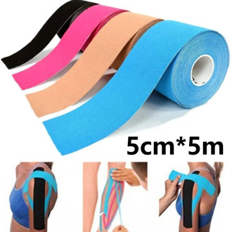 Tape Strapping Muscle Tape Sports Muscle Patch Tape Waterproof Kinesiology Physio Elastic Cotton Breathable 1 Roll Pain Relief