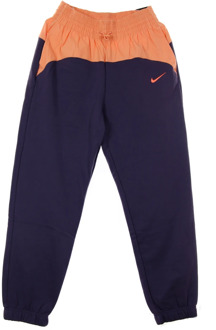 Tapered fit joggingbroek met steekzakken Paars