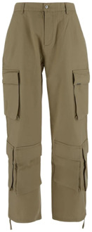 Tapered Trousers Represent , Green , Heren - M