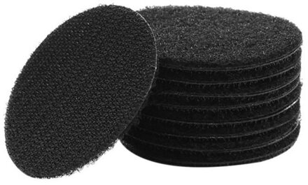 Tapijt Aangrijpend Stickers Dubbelzijdig Klittenband Lijm Stof Montage Tape Sticky Pads Voor Bank Kussen Tapijt Vel Holde zwart