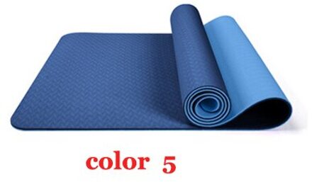 Tapijt Twee-Kleur Yoga Mat Met Body Positie Lijn Geschikt Voor Beginners Antislip En Smaakloos Fitness Mat pilates 183 Cm * 61 Cm * 6 kleur 5