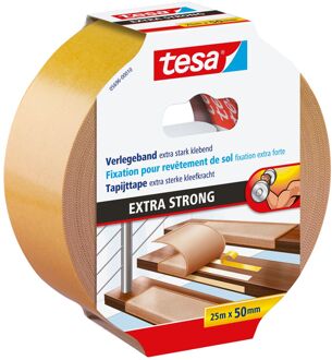 tapijttape extra sterk - 25 m x 50 mm.