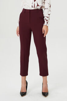 Taps toelopende Capri -broek Bourgogne - XS