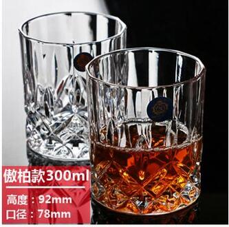 TAQUA Grote Whisky Wijnglas loodvrij Kristal Cups Hoge capaciteit Bier Glas Wijn Cup Bar Hotel Drinkware Brand Vaso Cop zwart