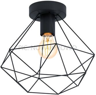 Tarbes Plafondlamp - E27 - Ø 32,5 cm - Zwart