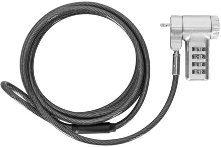 Targus DEFCON Ultimate Universal Serialised Combination Cable Lock with Slimline Adaptable Lock Head Diefstalbeveiliging