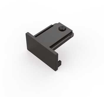 Taros - Eindstuk - 1-fase railverlichting - Zwart - 3 jaar garantie