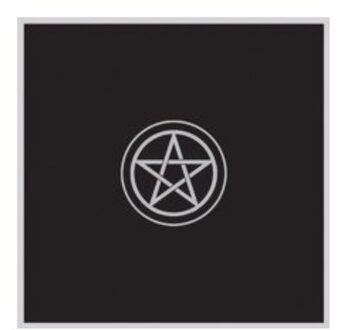 Tarot Cloth Pentacle Black Tp02