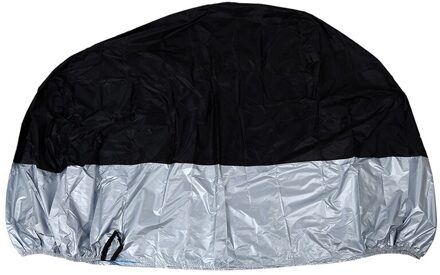 Tarp Cover Moto Motorhoes Scooter Bike Atv 245Cm Maat Xl Zwart Zilver Bescherming