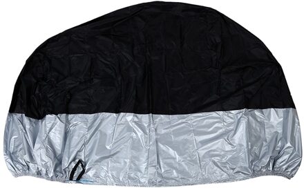 Tarp Cover Moto Motorhoes Scooter Bike Atv 245Cm Maat Xl Zwart Zilver Bescherming